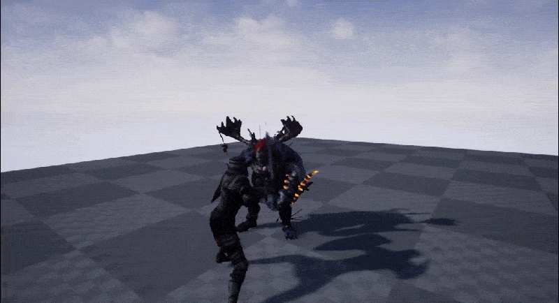 GIF of Unreal Engine action RPG