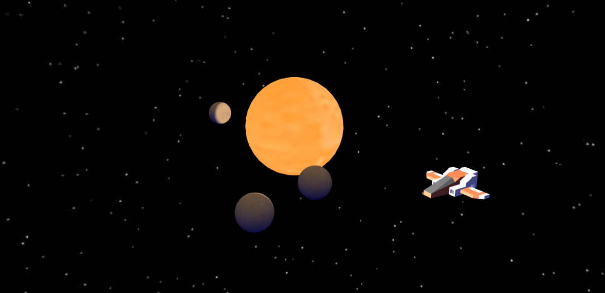 Solar system project made with Babylon.js