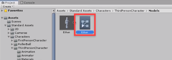 Unity Animation controller for Ethan 3d model