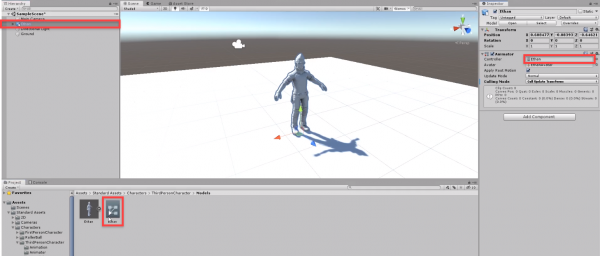 Unity Ethan model being assigned to animation controller