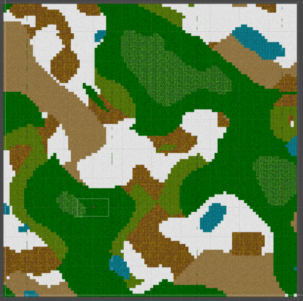 Procedurally generated map in Unity