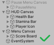 Unity Hierarchy with multiple Canvases