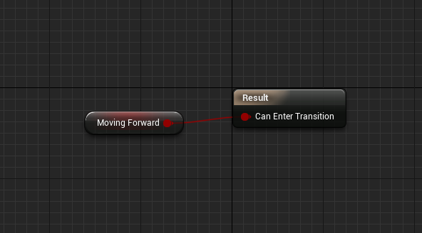 Logic to control transitions when moving forward