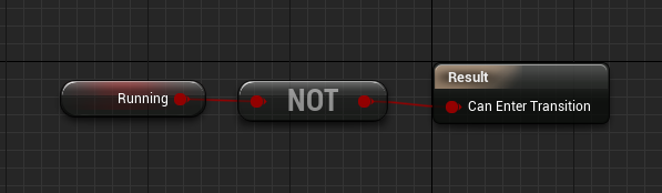 NOT node to project state machine logic in Unreal Engine