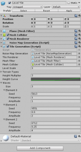 Level Tile object in the Unity Inspector